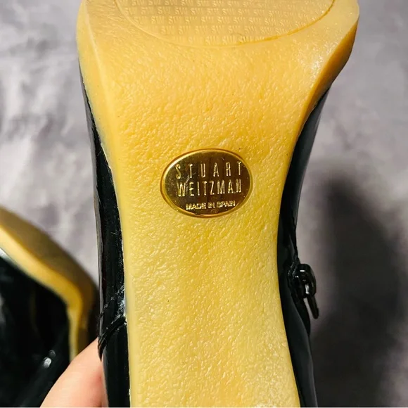 Stuart Weitzman Patent Leather Ankle Boots - Picture 5 of 13